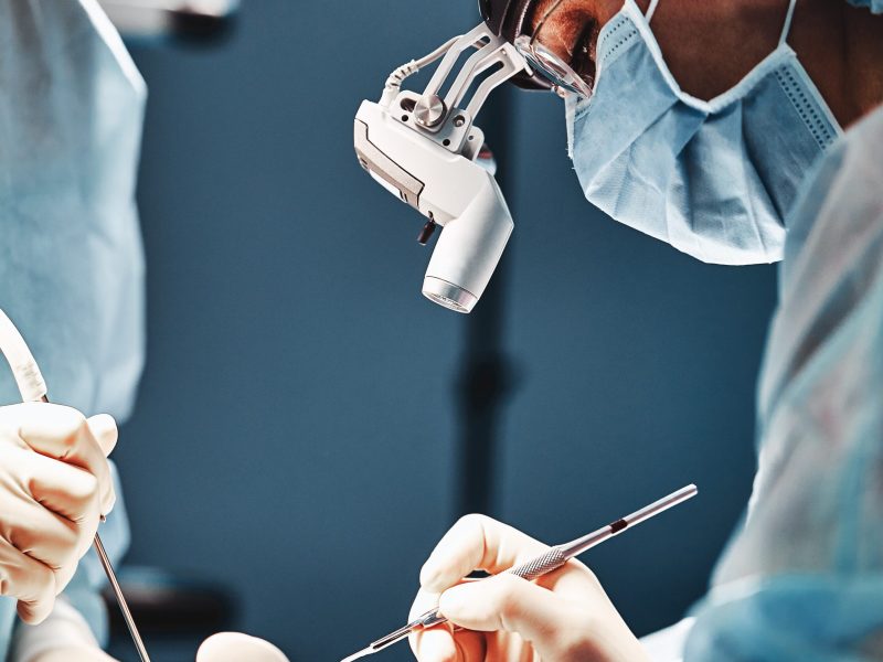 A shot of an emergency and a serious accident in the operating room, a team of surgeons makes an emergency operation to people in an accident. Saving lives, modern medetsina